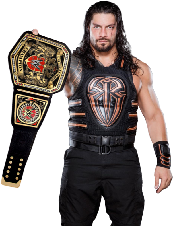 Roman Reigns Download Png Image - Wwe Uk Championship Belt (800x800), Png Download