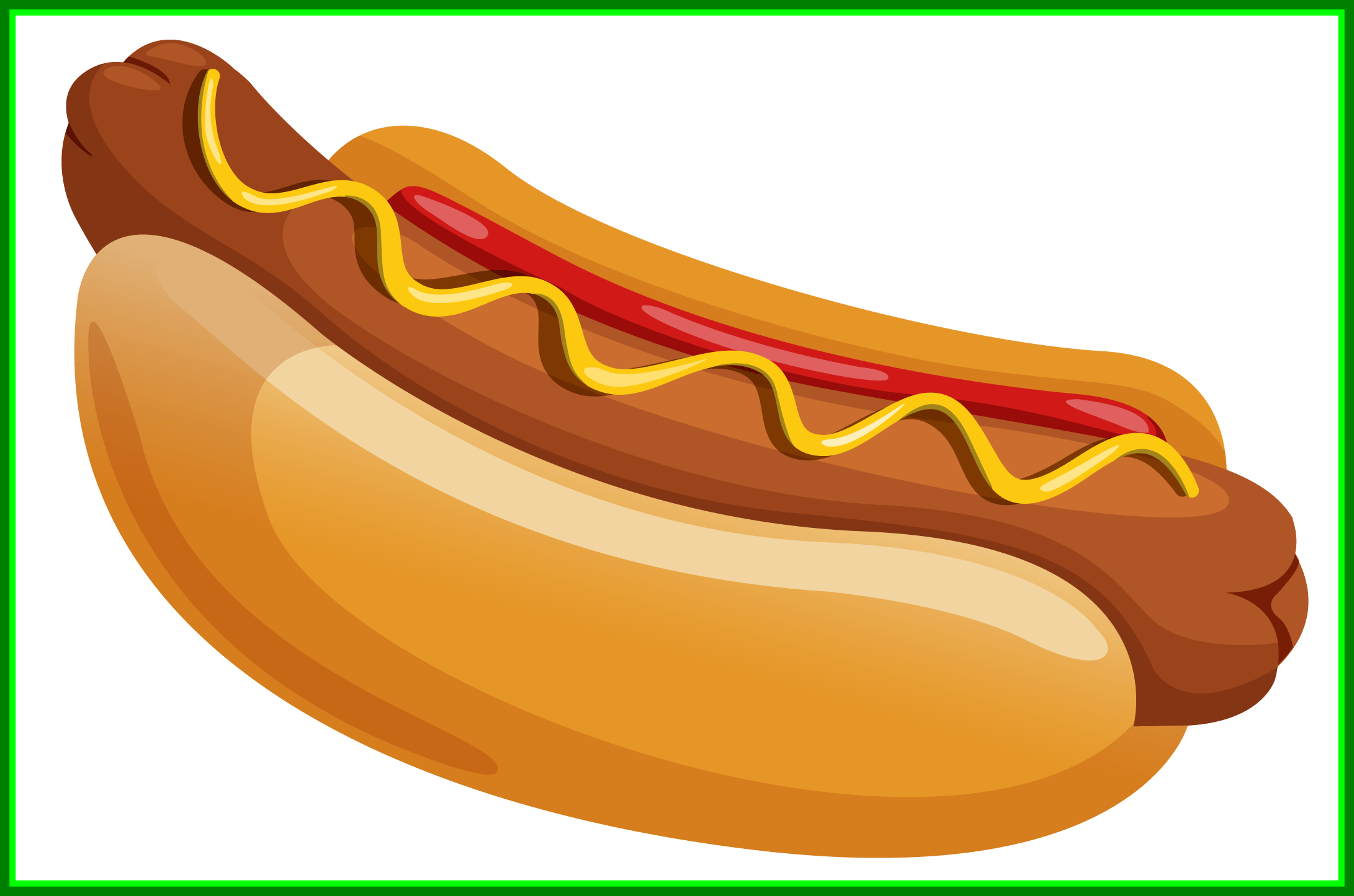 Hotdog Clipart Free Download On Kumdotv - Hamburger And Hot Dog Clip Art (2182x1446), Png Download