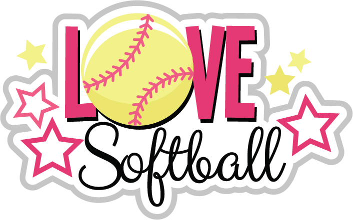 Love Clipart Softball - Love Softball (706x441), Png Download