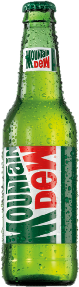 50c49j - Mtn Dew Glass Bottle (390x590), Png Download