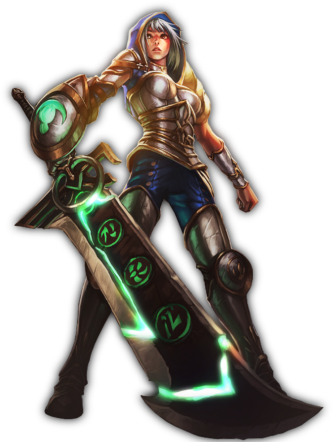 J7xubjt - League Of Legends Riven Png (894x894), Png Download