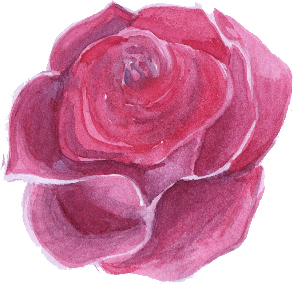 Pink Watercolor Flower Png - Transparent Png Watercolor Flowers (953x926), Png Download