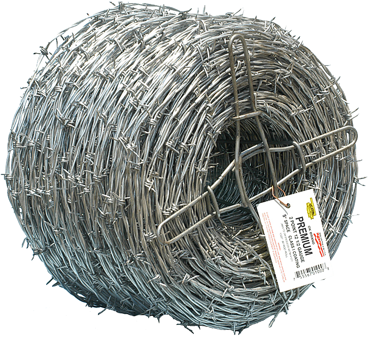 5ga Select Barb Wire - Length Of Barbed Wire Roll (750x697), Png Download