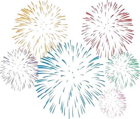 Fireworks Png Images Free Download Clip Art Free Library - Png Format Fireworks Png (480x407), Png Download