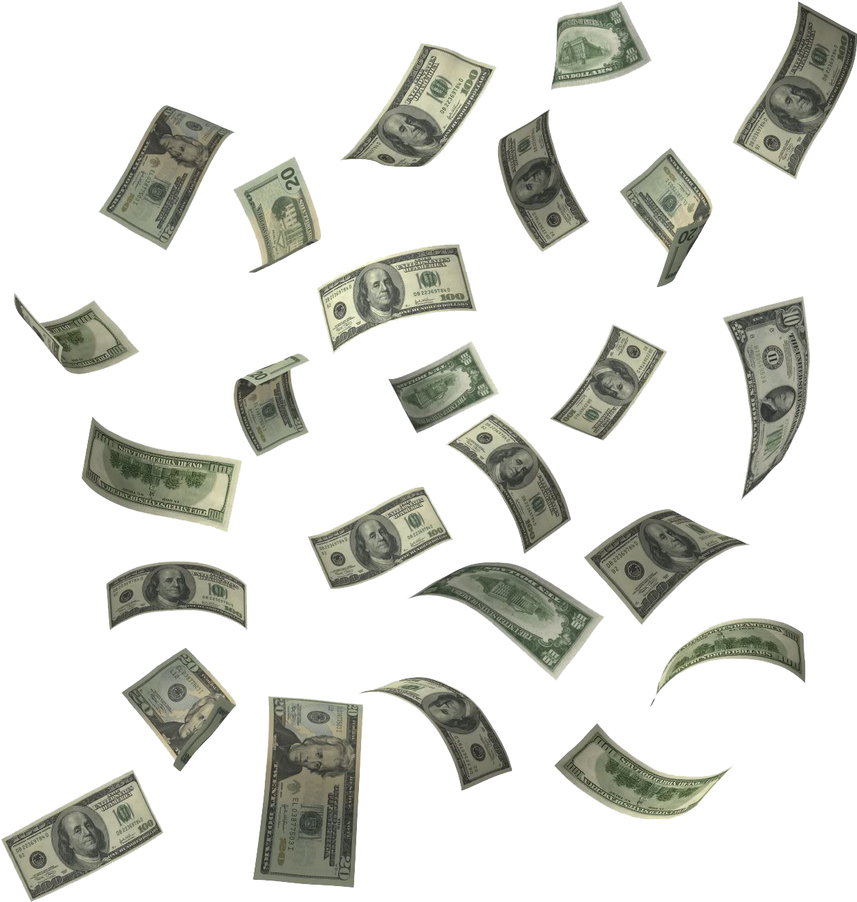 Png Hd Money Transparent Hd Money - Flying Money Transparent (1386x1385), Png Download