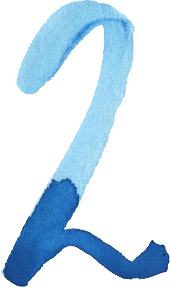Free Download - Watercolor Numbers Transparent (349x590), Png Download