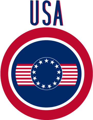 Stars And Stripes And Some Red, White And Blue Pride - Circle (420x480), Png Download