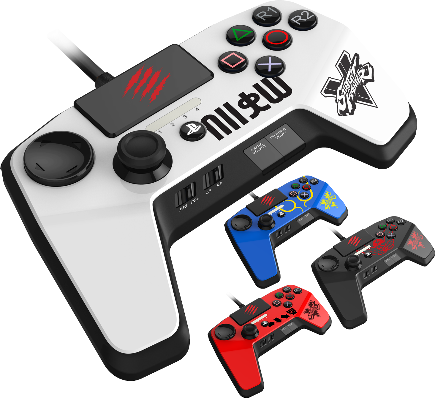 So The Madcatz Sfv Fightpad Pro Just Became $60at My - Mad Catz Street Fighter V Fightpad Pro (ryu White) (1500x1500), Png Download
