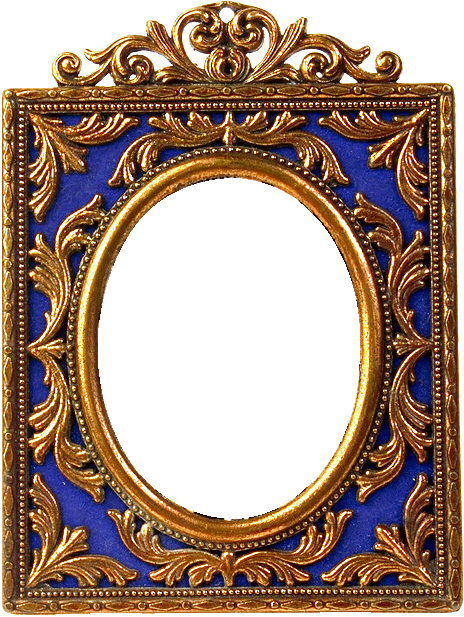 Psp Frame - Oval Shaped Photo Frame (464x617), Png Download