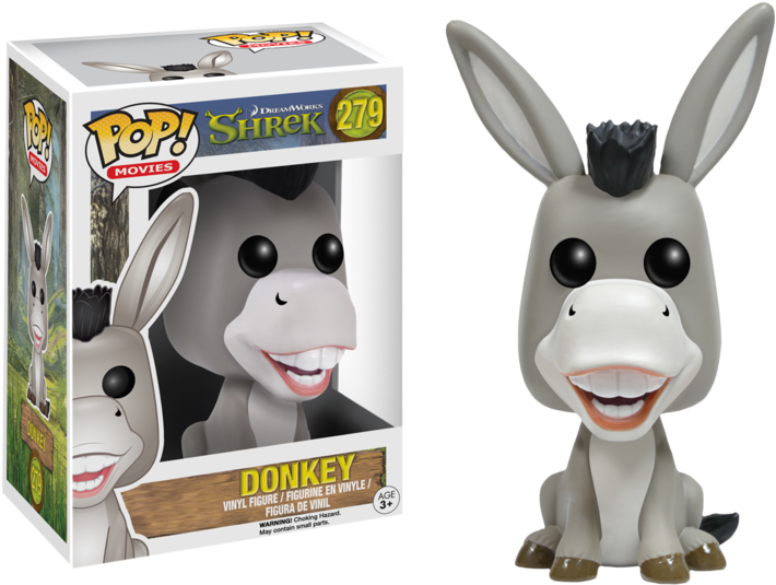 Donkey Pop Vinyl Figure - Funko Pop Shrek (768x548), Png Download