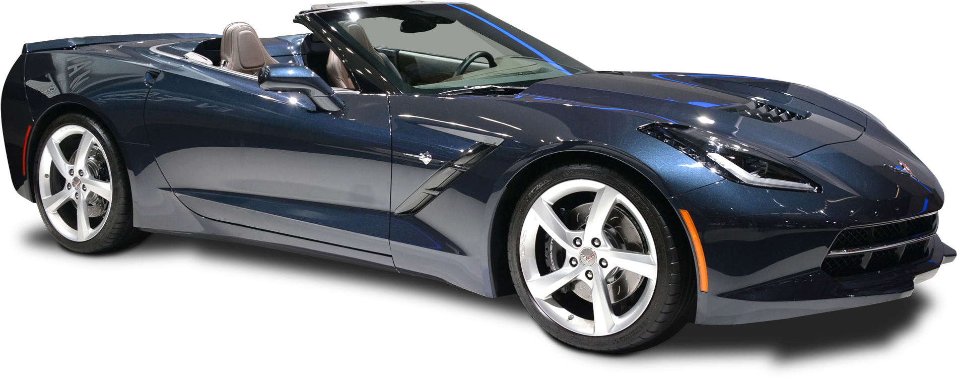 Chevrolet Corvette Stingray Convertible Car Png Image - 2004 Lightning Ford F150 Svt (2106x1046), Png Download