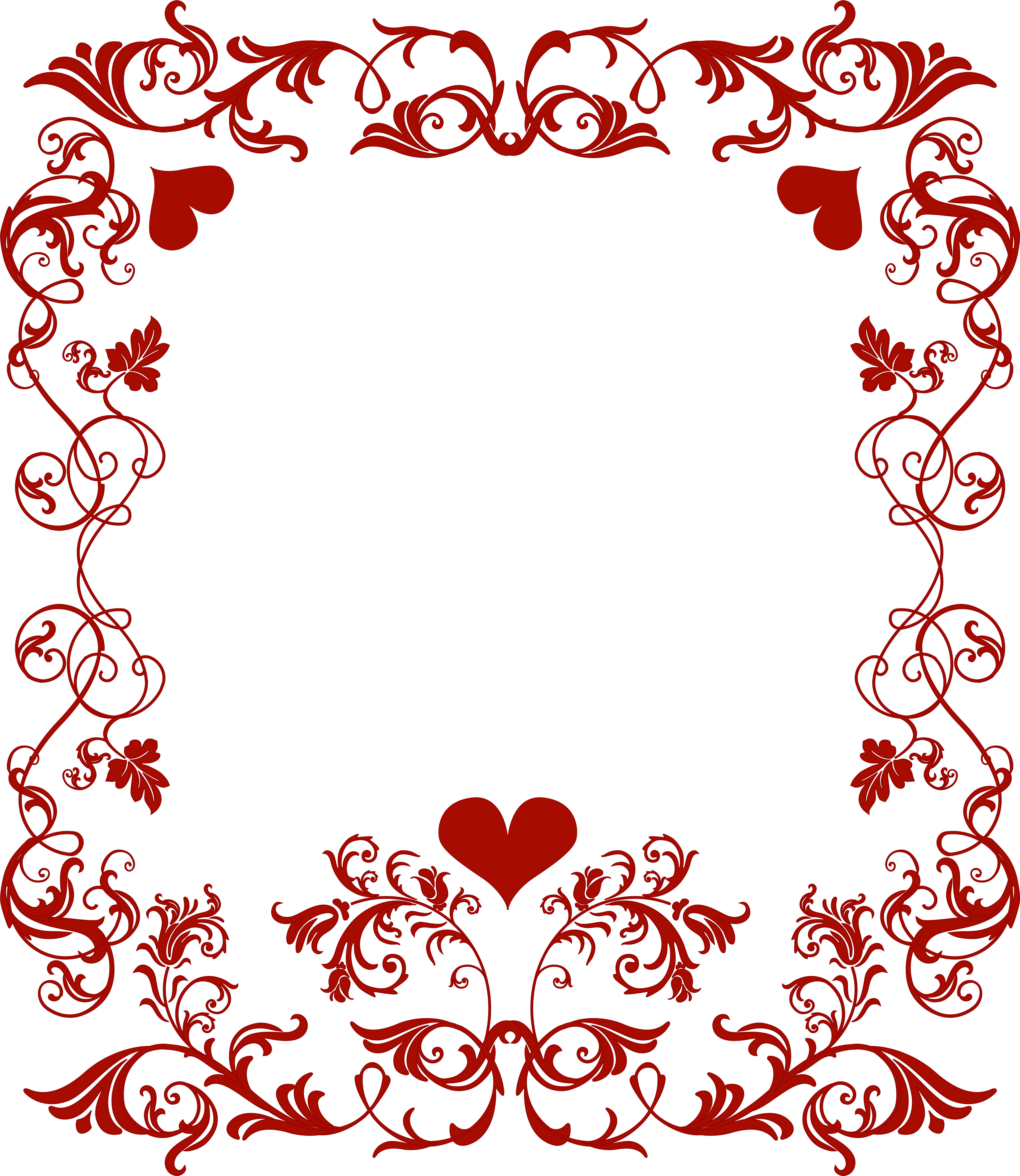 Decorative Border Png (6936x8000), Png Download