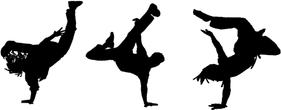 Hip Hop Dancing Clipart (600x241), Png Download
