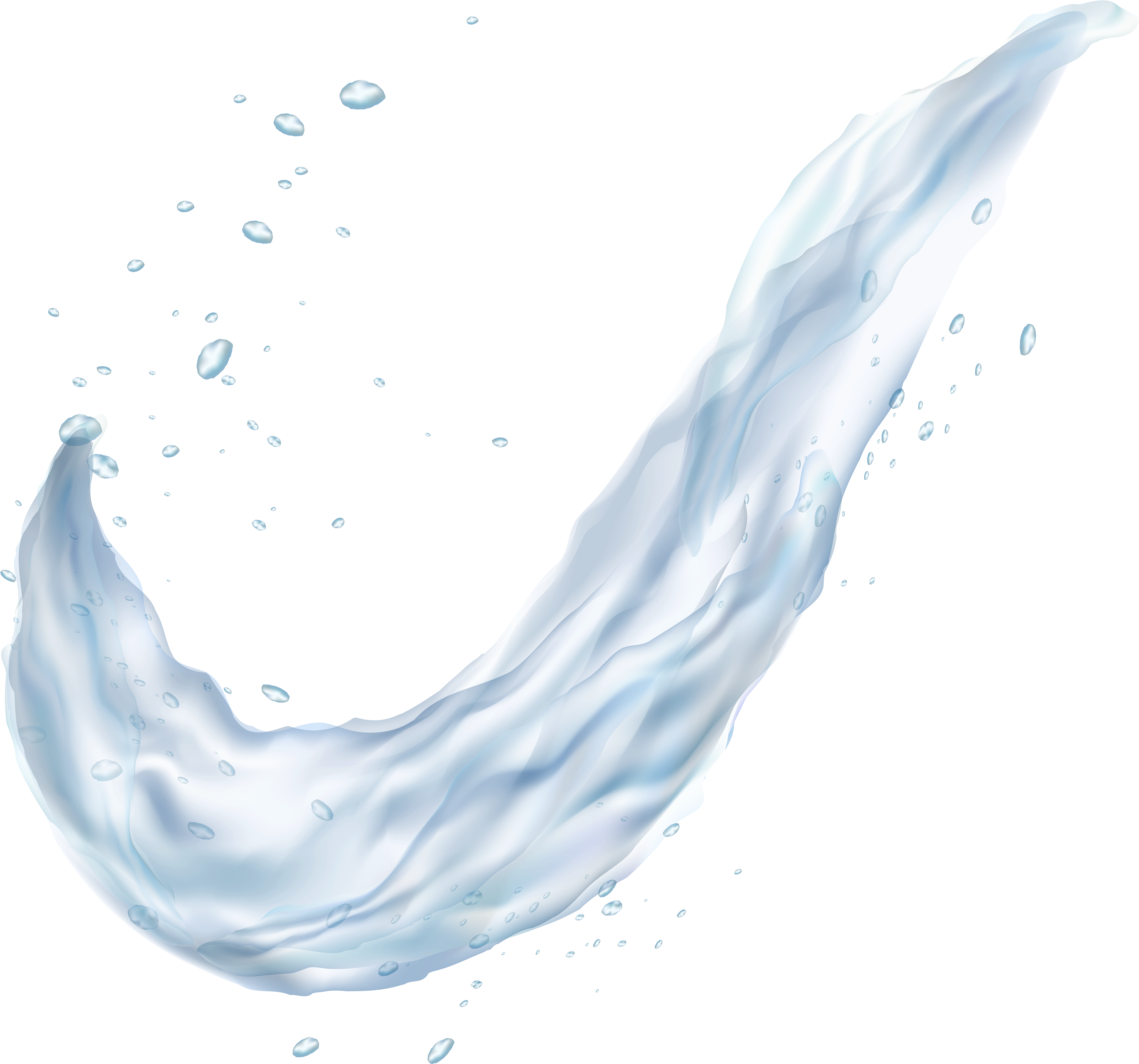 Water Splashes Png Clip - Clip Art (5000x4581), Png Download