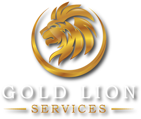 Gold Lion Services - Graphic Design (457x386), Png Download