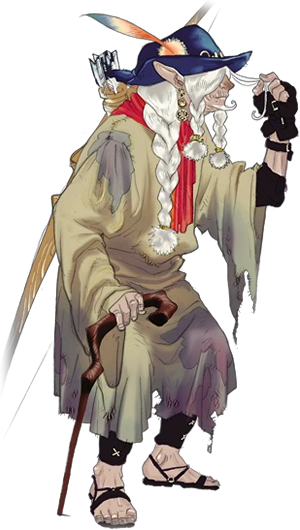 Ffl Char Old Man - 戦士 ファンタジー (300x530), Png Download