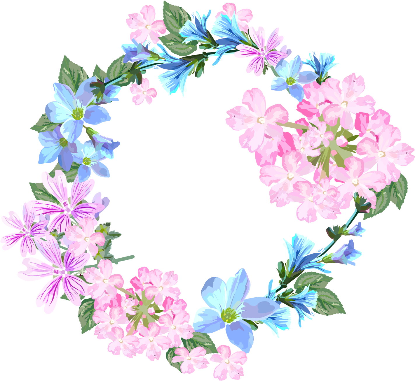 Wedding Invitation Flower Greeting Card Wreath - Flower Vector Wedding Invitation Png (1600x1600), Png Download