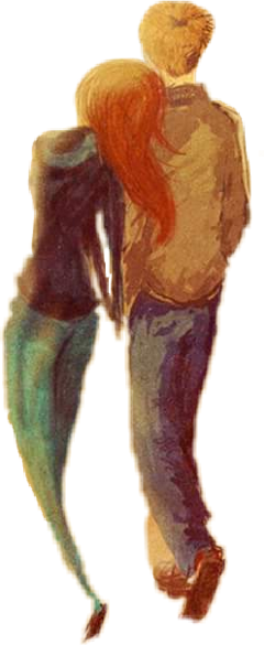 Love Walk Destiny Hand Men - Man (240x585), Png Download