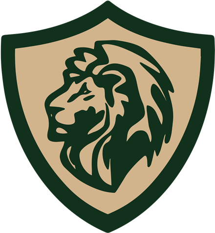 Elcs Lion - Lion Shield (500x535), Png Download