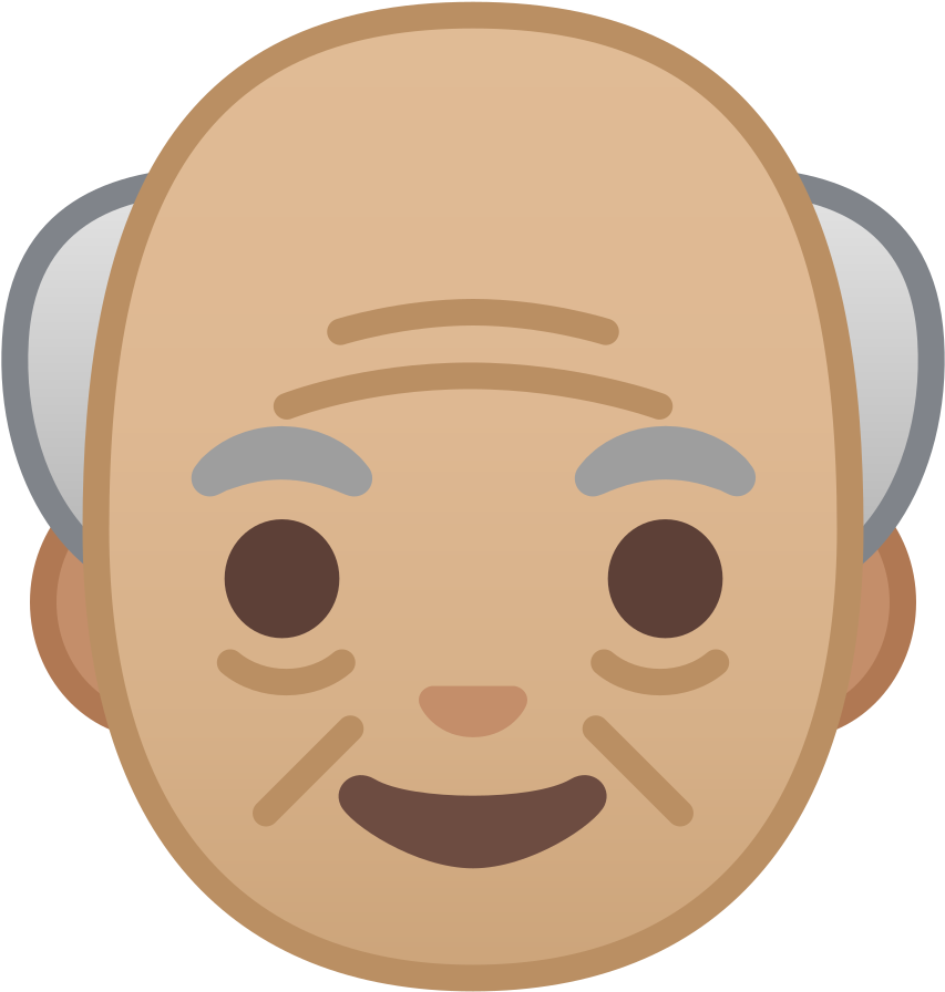 Download Svg Download Png - Light Skin Old Woman Emojis (1024x1024), Png Download