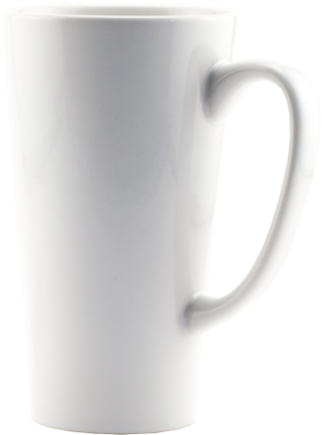 Rhinocoat White 16oz Latte Mug - Johnson Plastics (500x588), Png Download
