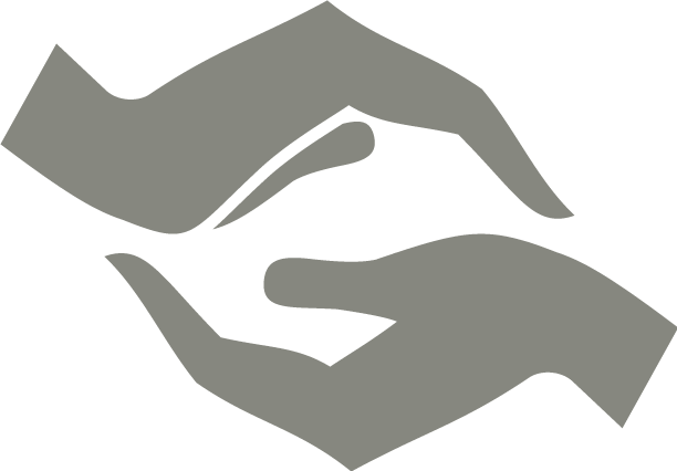 Your Support - Hands Icon Png Grey (612x426), Png Download