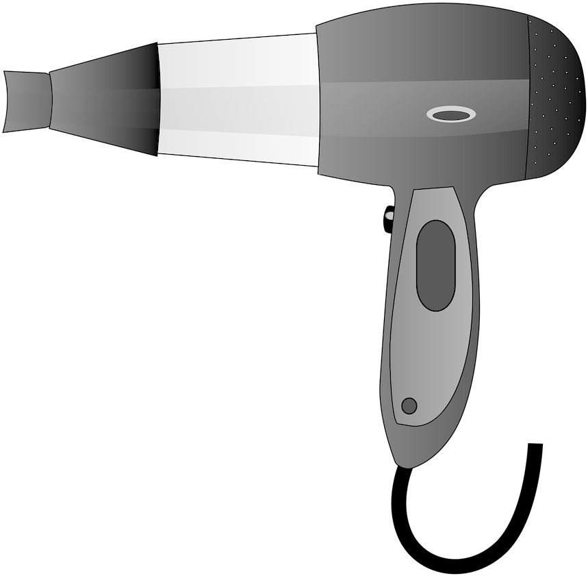 Hair Dryer (908x899), Png Download