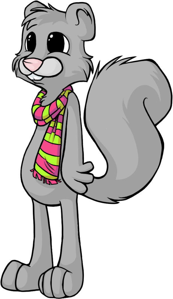 Squirrel Clipart - Old Squirrel Cartoon (723x1106), Png Download