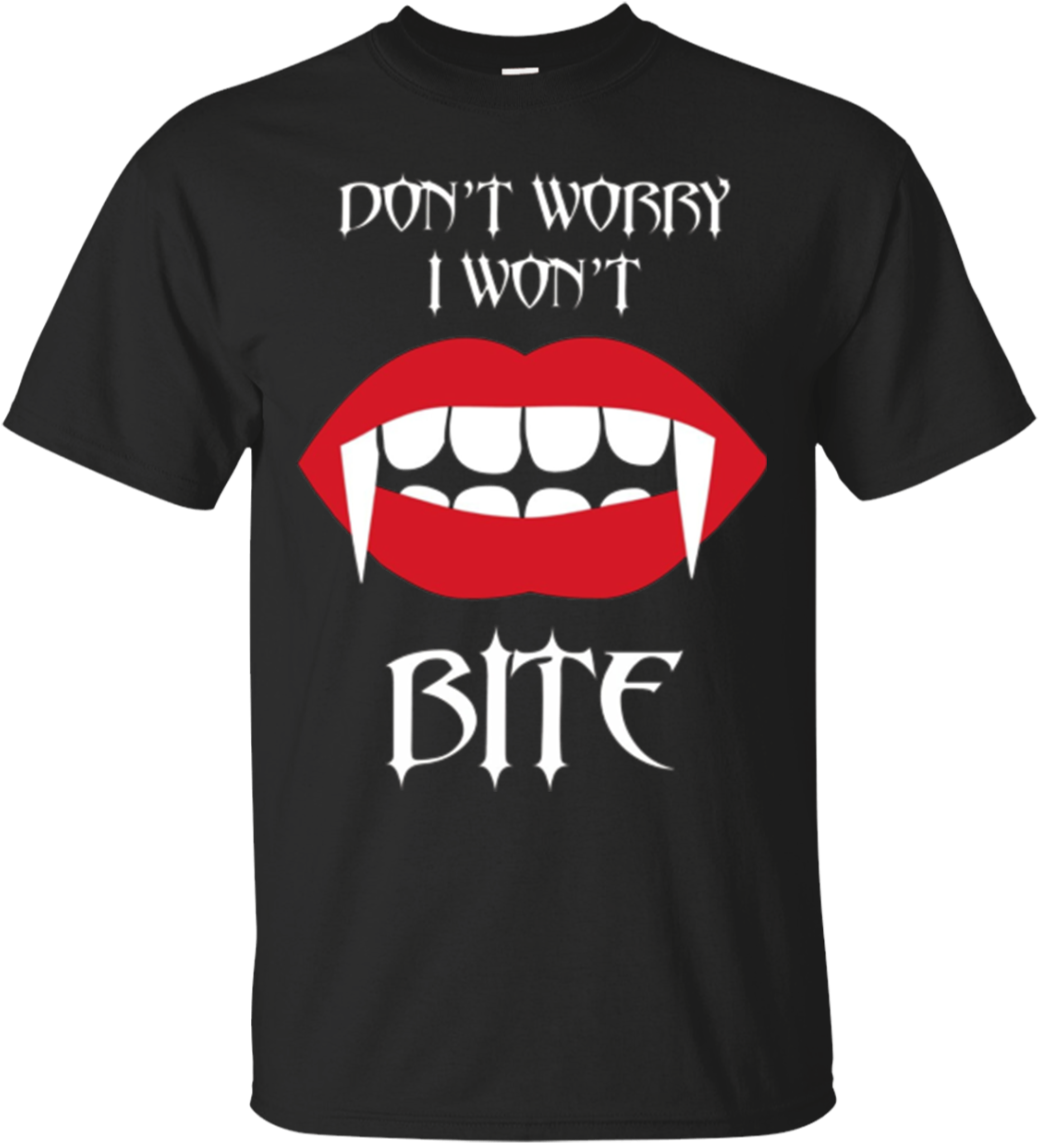 Vampire Fangs - Black I Love Ny Shirt (1155x1155), Png Download