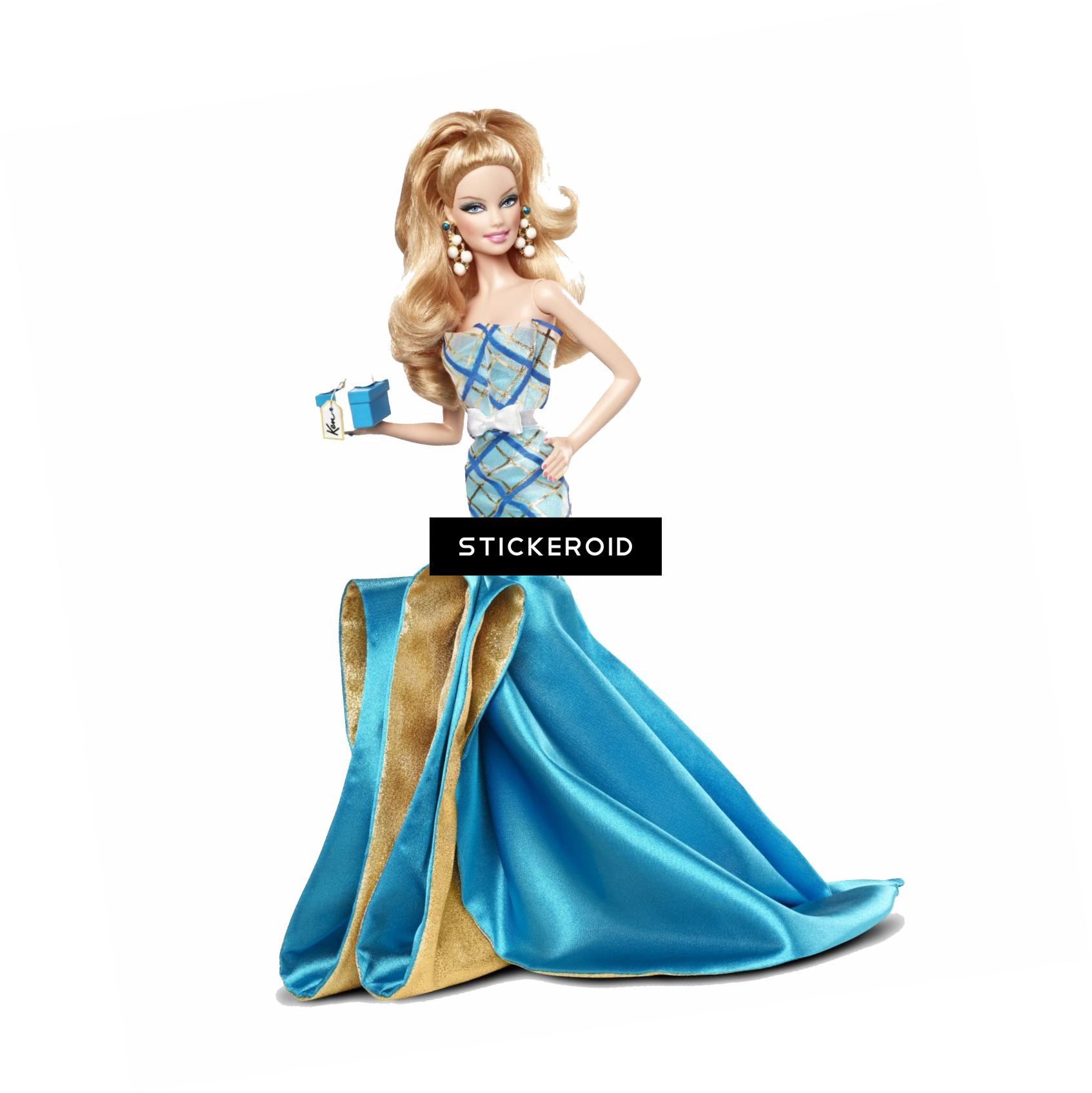 Barbie Princess Silhouette Transparent Png Barbie Princess - Barbie Happy Birthday Ken Barbie Doll (1693x1694), Png Download