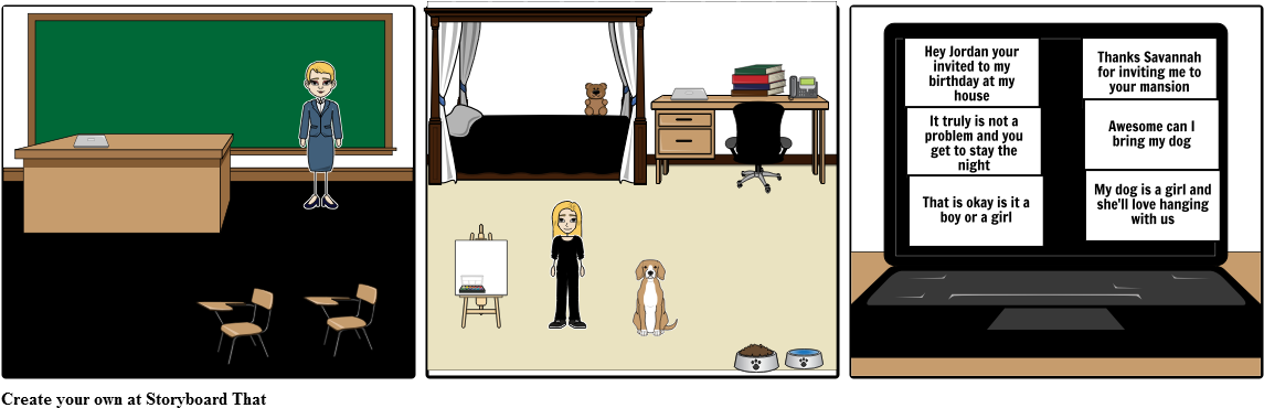 A Day In A Life Of A Girl - Cartoon (1164x385), Png Download