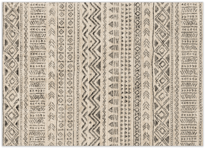 Aztec Stone Rug 5'3" X 7'7" - Loloi Emory Eb-10 3'10" X 5'7" Stone, Graphite Rug (850x534), Png Download