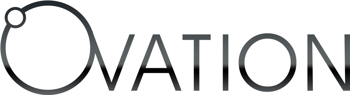 Ovation Black-logo - Line Art (1750x703), Png Download