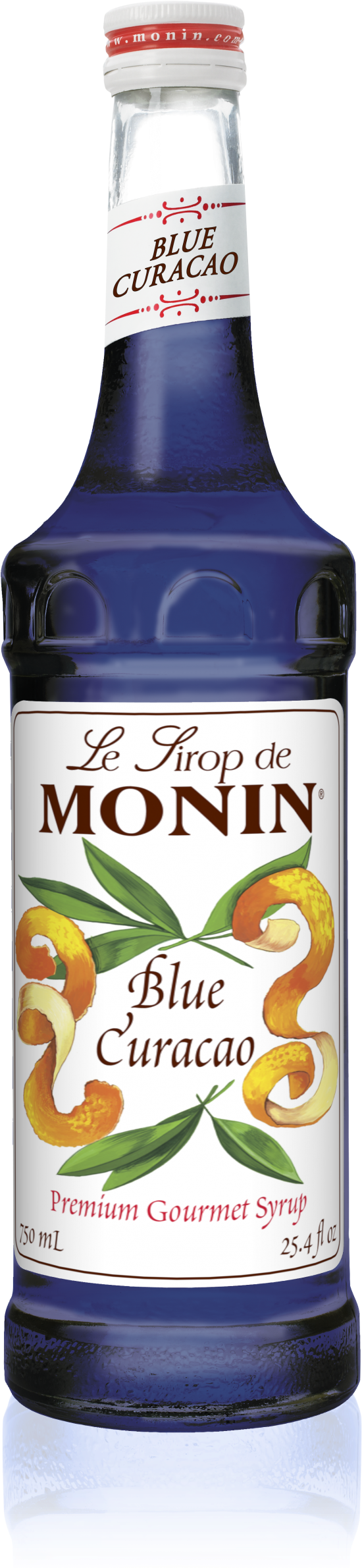 750 Ml Blue Curacao Syrup - Monin Blue Curacao Syrup (1193x2386), Png Download