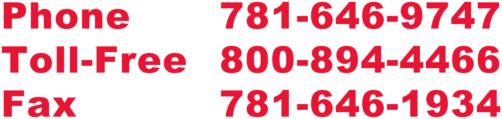 Boston's Favorite Rental Store - Mobile Numbers (1903x454), Png Download