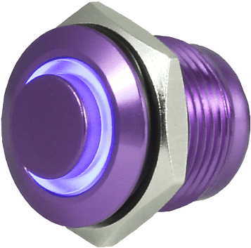 Tesi Filo 16mm Led Momentary Push Button Guitar Kill - Push-button (800x800), Png Download