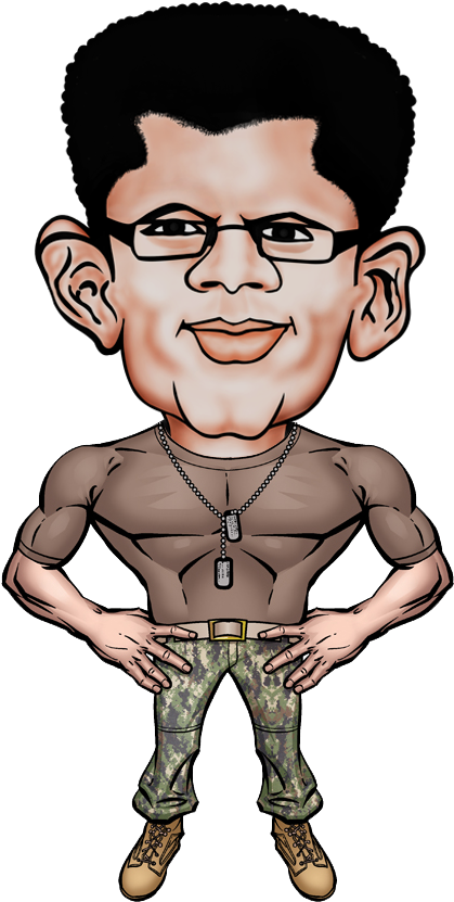 Category Caricature - Caricature Soldier (662x842), Png Download