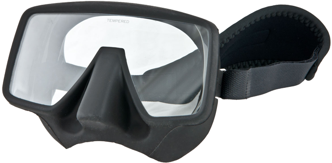 Tecline Tecline Frameless Classic Mat Mask W/neoprene - Tecline Frameless Classic Matt Dive Mask With Neoprene (1024x1024), Png Download