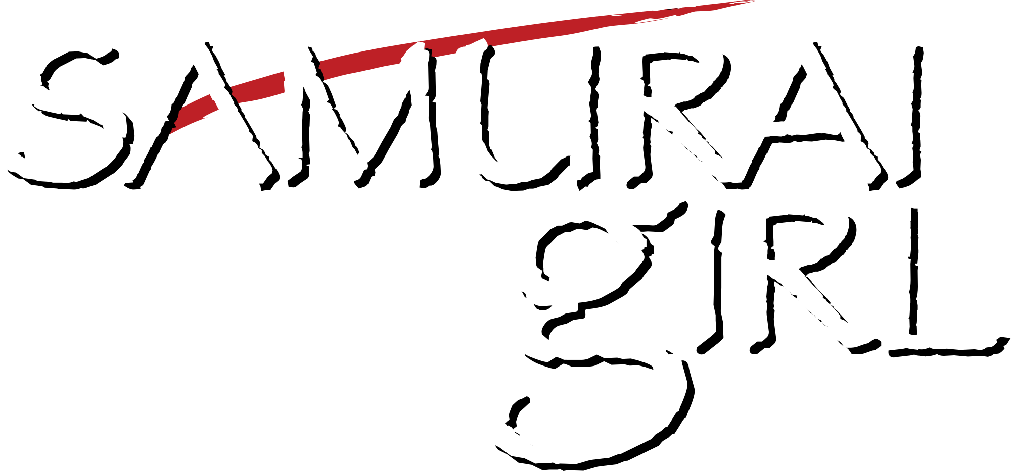 Open - Samurai Girl Logo (2000x933), Png Download