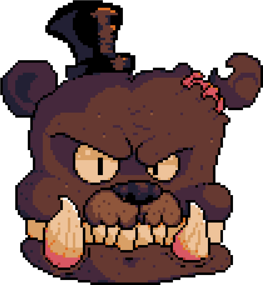 Artwork[art] Have A Spooky Freddy Head Just In Time - Cartoon (1130x1180), Png Download