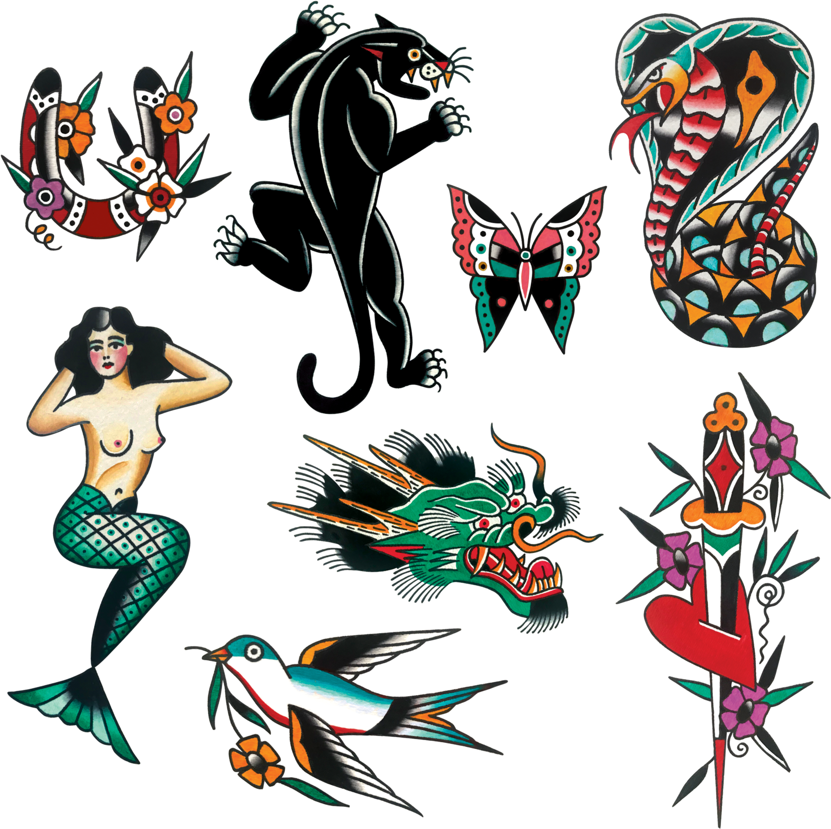 Americana Set - Tattly (2048x2048), Png Download