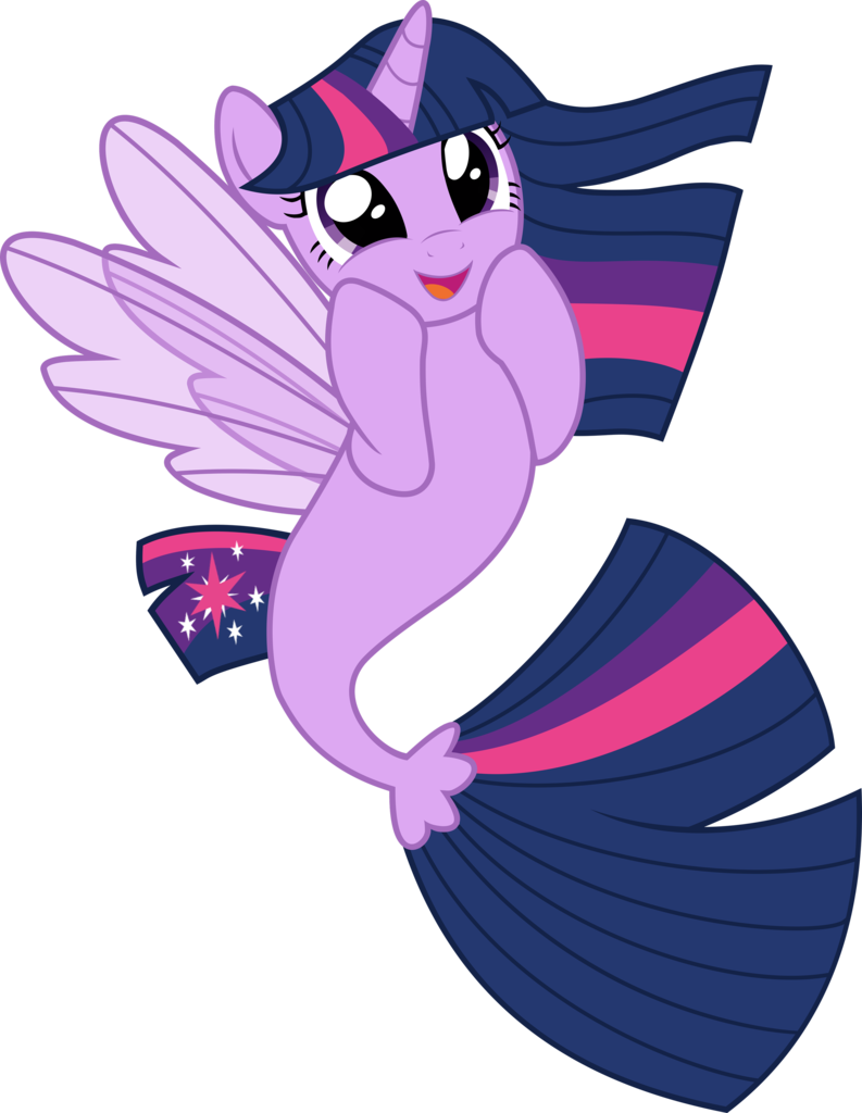 Princesketchy, Cute, Daaaaaaaaaaaw, Female, Safe - Princess Twilight Sparkle Seapony (793x1024), Png Download