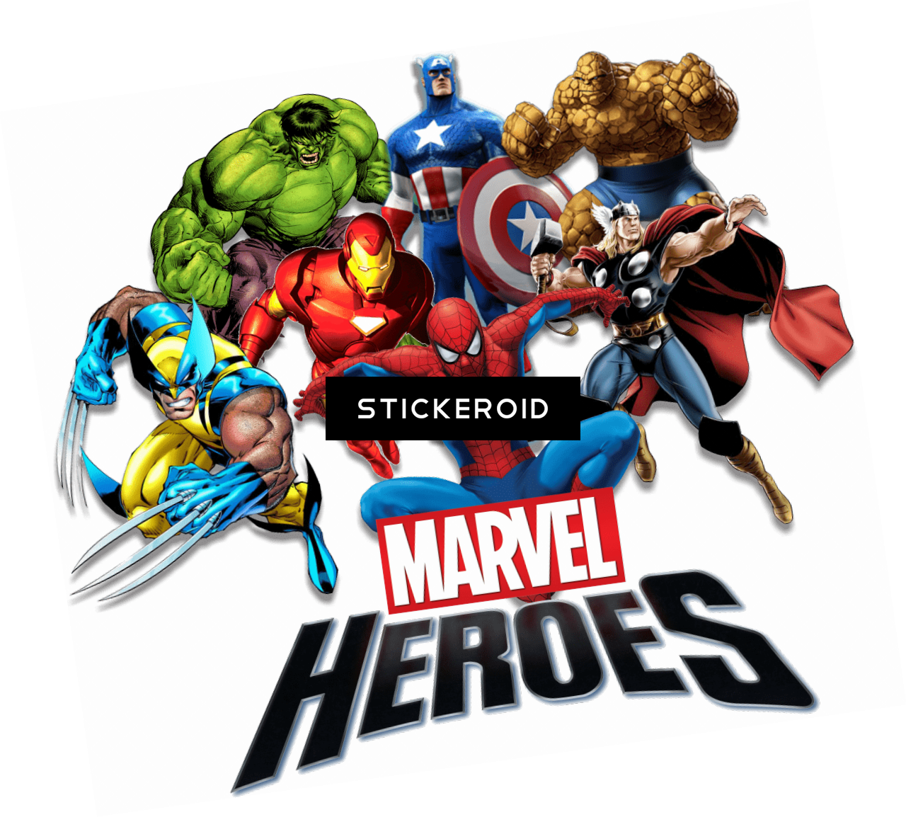 Marvel Heroes - Herois Da Marvel Png (1280x1154), Png Download