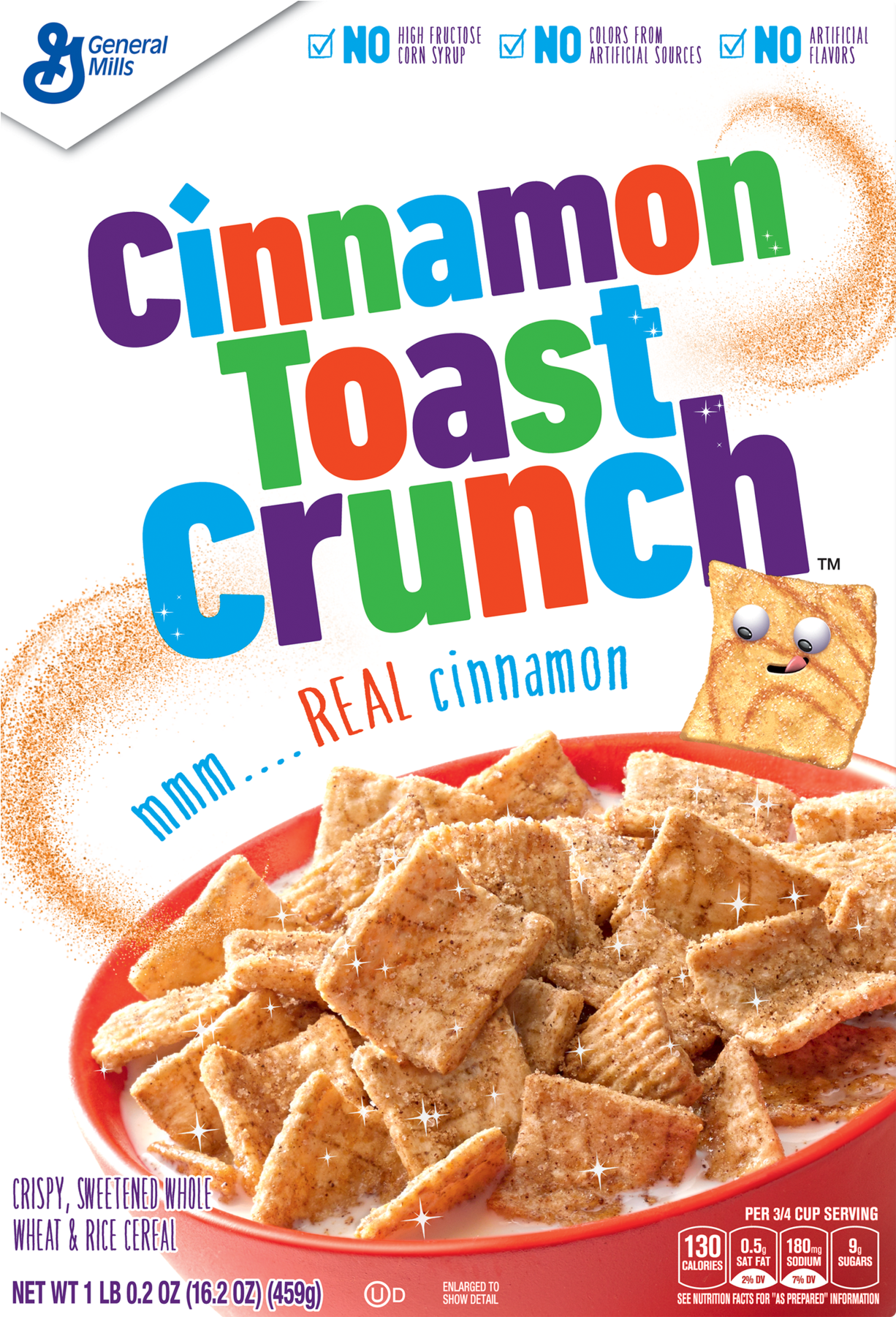 Cinnamon Toast Crunch Cereal Nutrition Facts (1800x1800), Png Download