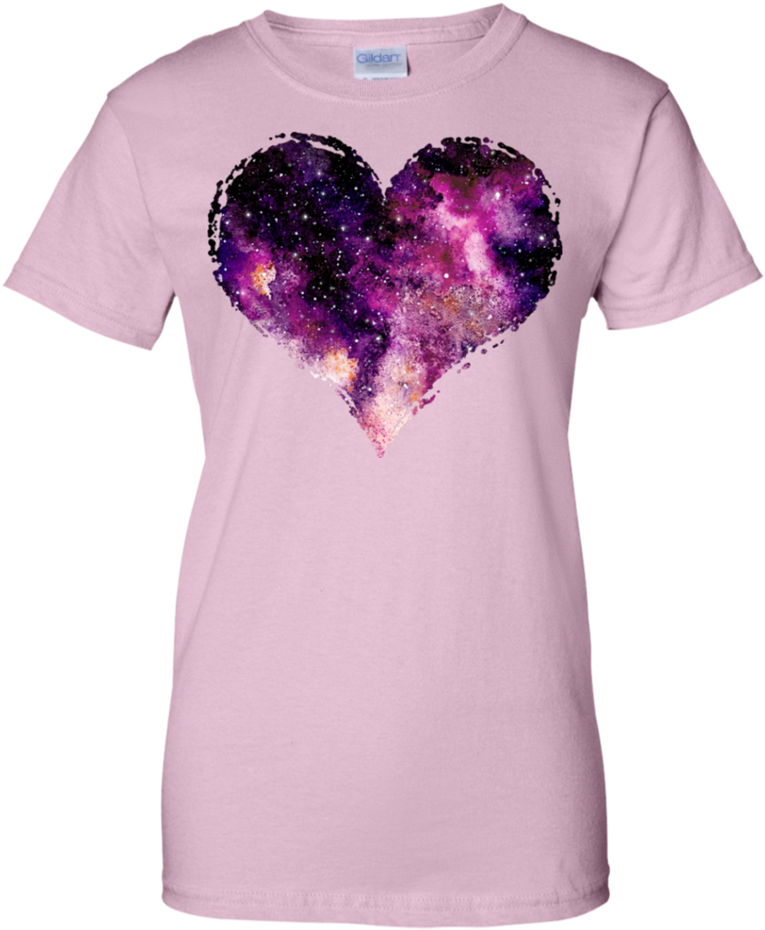 Galaxy Heart 01 T Shirt & Hoodie - Heart Slouchy V-neck Galaxy Heart 01 (1024x1024), Png Download