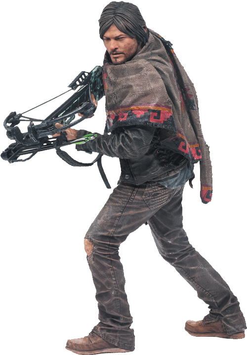 The Walking Dead - Walking Dead Toys Daryl (500x719), Png Download