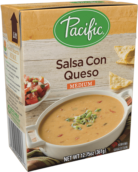 Pacific Salsa Con Queso, Medium - 12.75 Oz Carton (1000x1000), Png Download