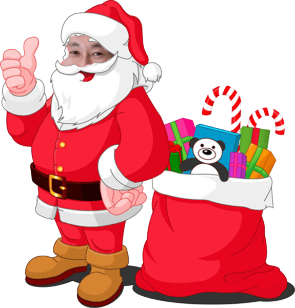 The Night Before The Ps4 Poetry - Santa Claus (575x600), Png Download