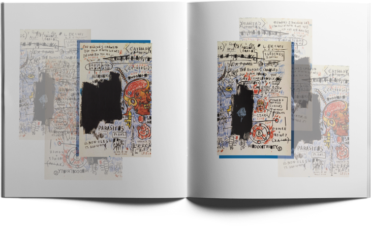 Basquiat Spread 5 No Background (730x445), Png Download