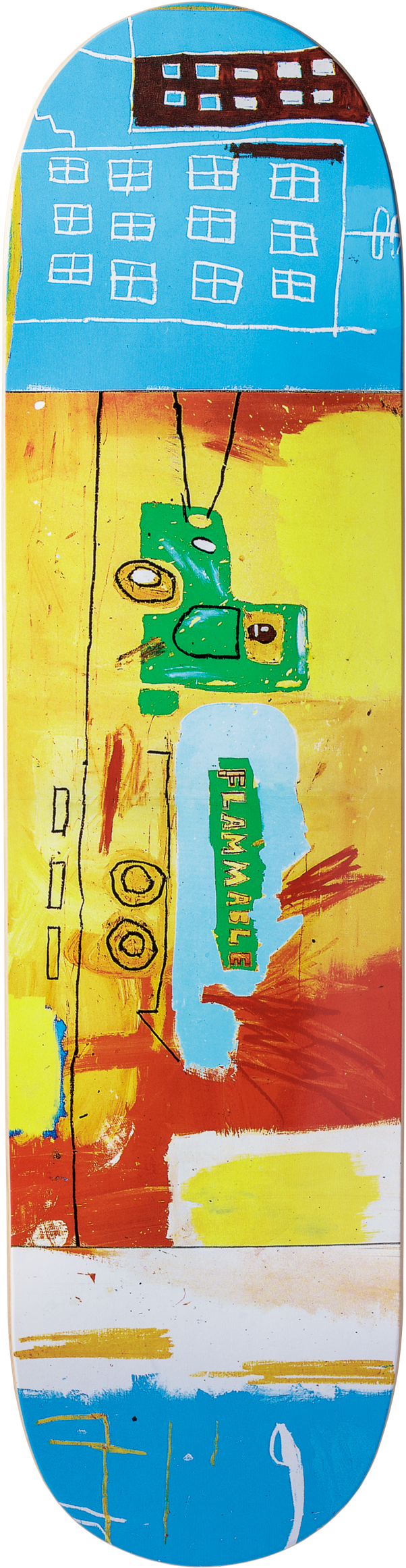 Jean-michel Basquiat Gastruck - Skateroom (779x2500), Png Download